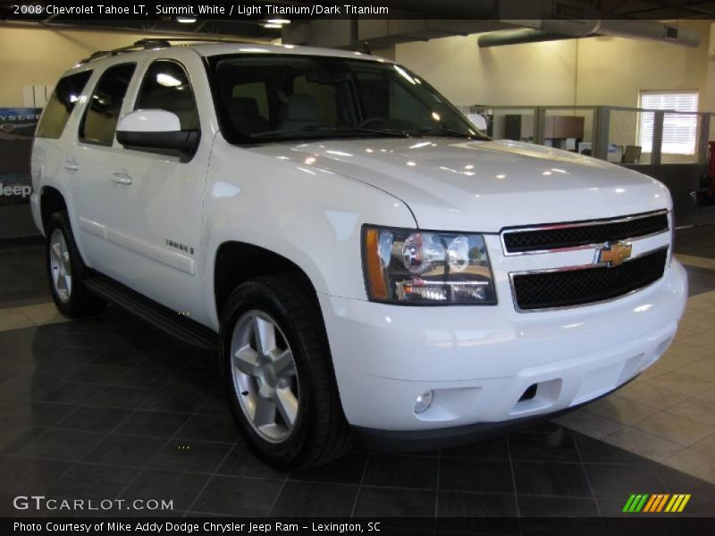 Summit White / Light Titanium/Dark Titanium 2008 Chevrolet Tahoe LT