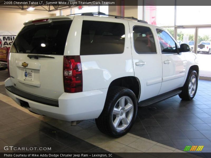 Summit White / Light Titanium/Dark Titanium 2008 Chevrolet Tahoe LT