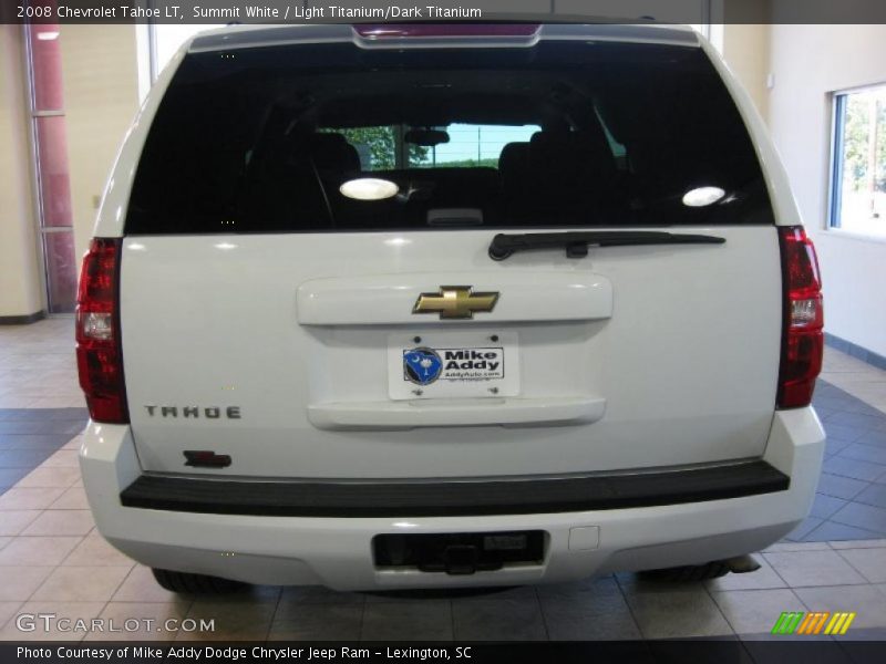 Summit White / Light Titanium/Dark Titanium 2008 Chevrolet Tahoe LT
