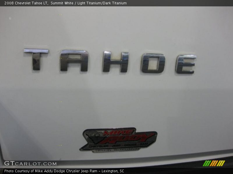 Summit White / Light Titanium/Dark Titanium 2008 Chevrolet Tahoe LT