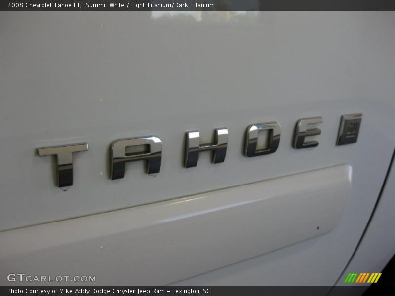 Summit White / Light Titanium/Dark Titanium 2008 Chevrolet Tahoe LT