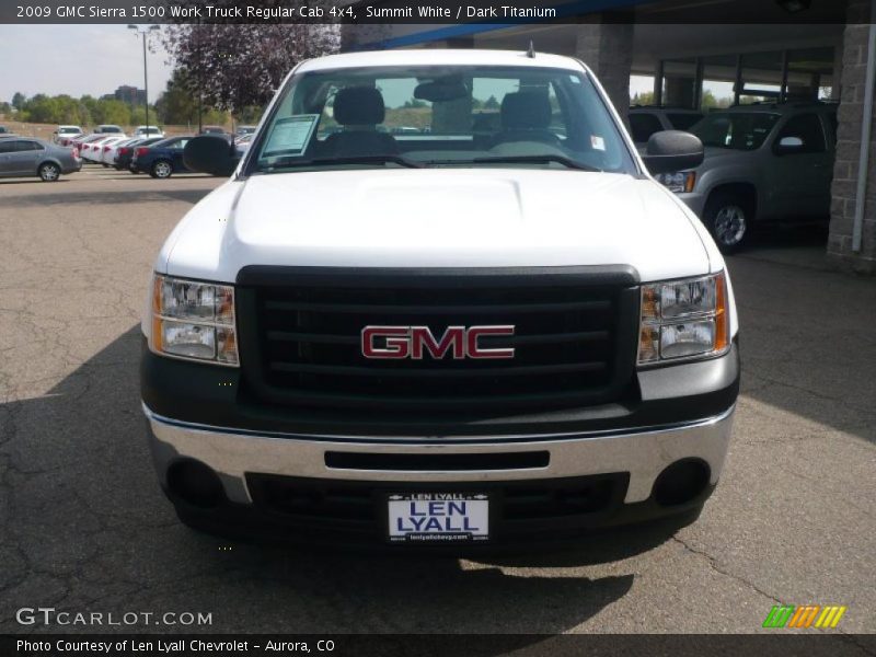 Summit White / Dark Titanium 2009 GMC Sierra 1500 Work Truck Regular Cab 4x4