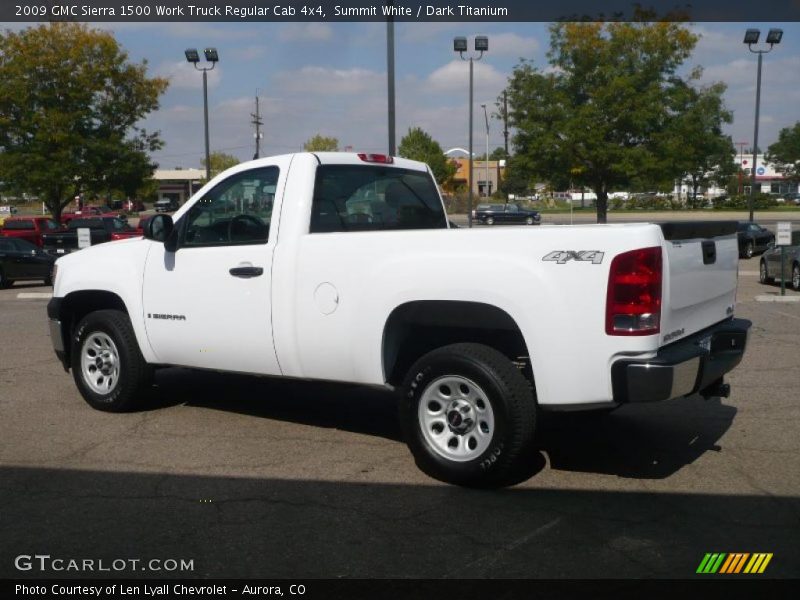 Summit White / Dark Titanium 2009 GMC Sierra 1500 Work Truck Regular Cab 4x4