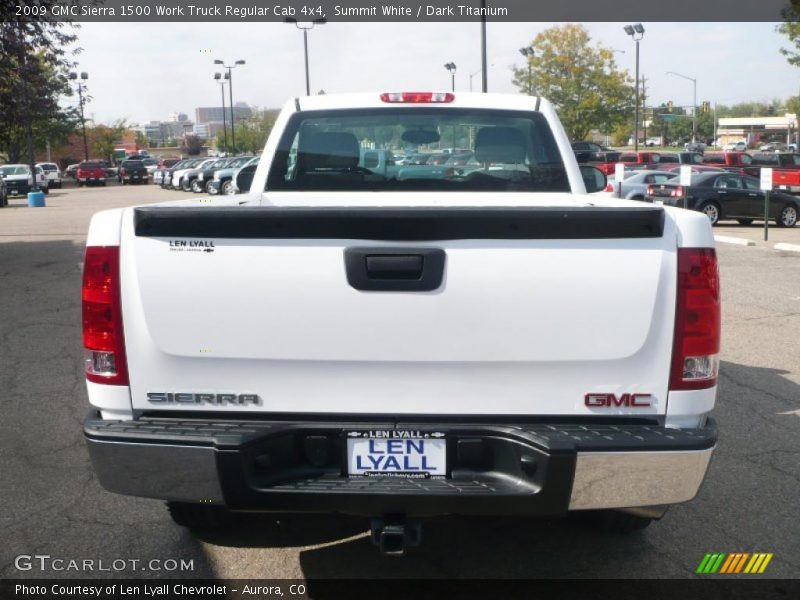 Summit White / Dark Titanium 2009 GMC Sierra 1500 Work Truck Regular Cab 4x4