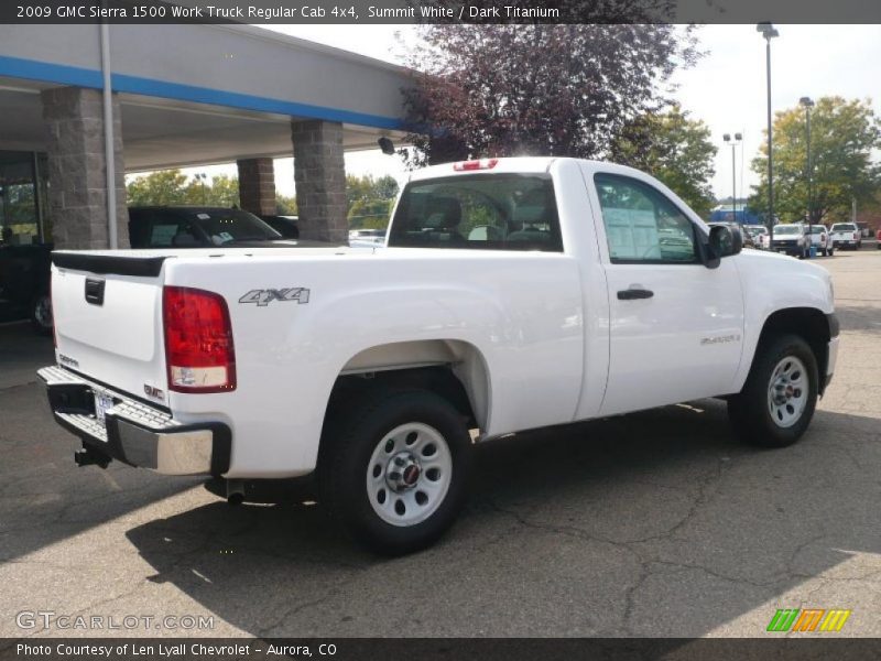 Summit White / Dark Titanium 2009 GMC Sierra 1500 Work Truck Regular Cab 4x4