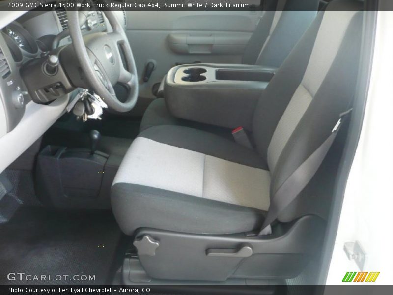 Summit White / Dark Titanium 2009 GMC Sierra 1500 Work Truck Regular Cab 4x4