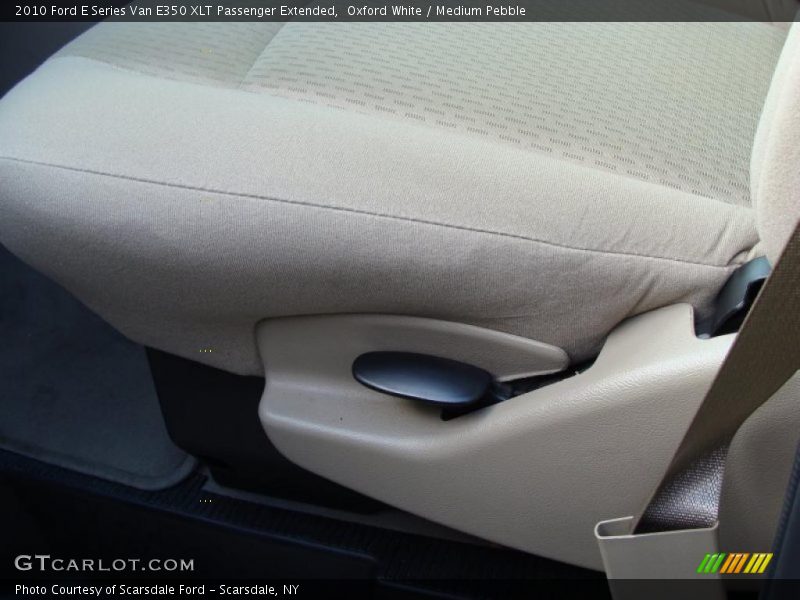 Oxford White / Medium Pebble 2010 Ford E Series Van E350 XLT Passenger Extended