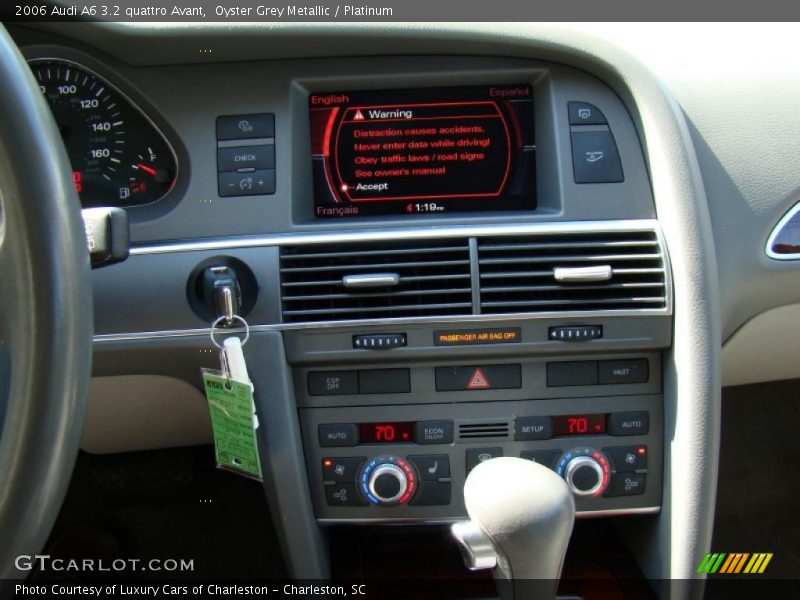 Oyster Grey Metallic / Platinum 2006 Audi A6 3.2 quattro Avant