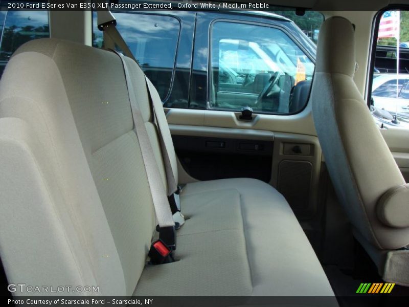 Oxford White / Medium Pebble 2010 Ford E Series Van E350 XLT Passenger Extended