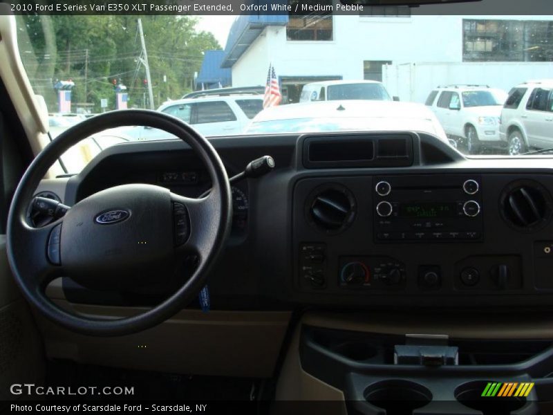 Oxford White / Medium Pebble 2010 Ford E Series Van E350 XLT Passenger Extended