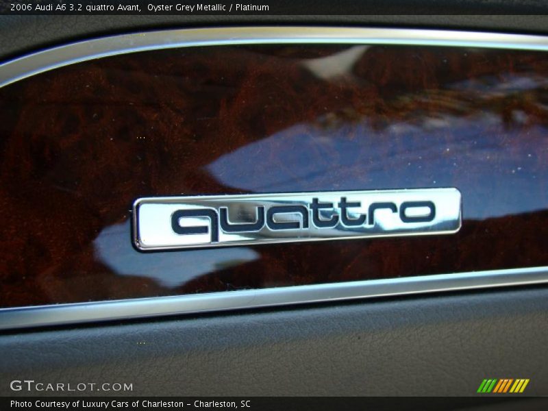 Oyster Grey Metallic / Platinum 2006 Audi A6 3.2 quattro Avant