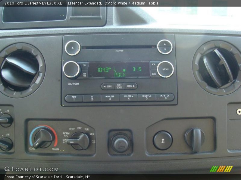Oxford White / Medium Pebble 2010 Ford E Series Van E350 XLT Passenger Extended