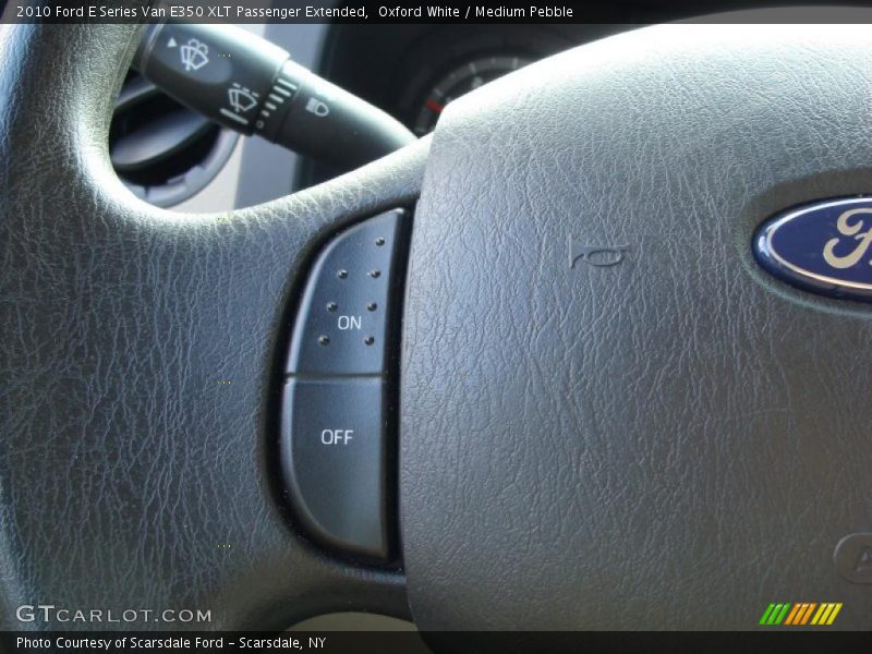 Oxford White / Medium Pebble 2010 Ford E Series Van E350 XLT Passenger Extended