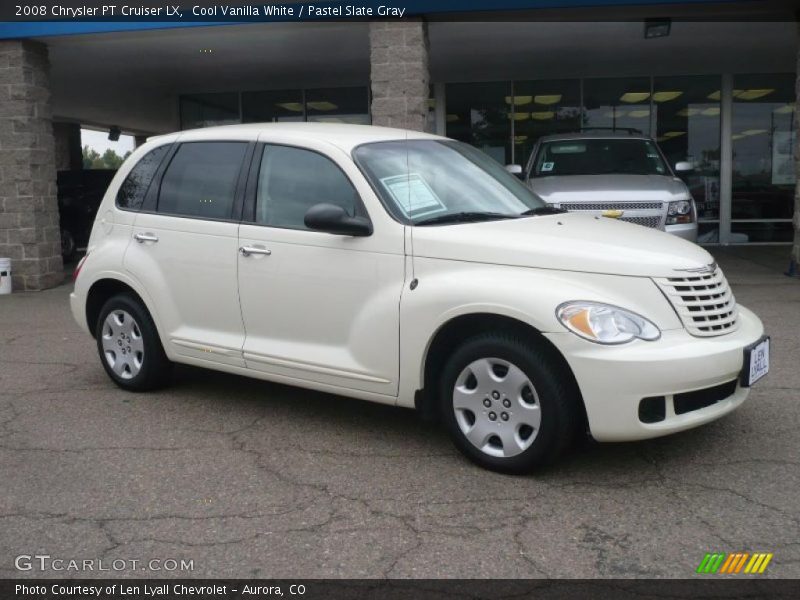 Cool Vanilla White / Pastel Slate Gray 2008 Chrysler PT Cruiser LX