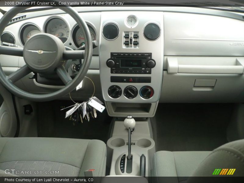 Cool Vanilla White / Pastel Slate Gray 2008 Chrysler PT Cruiser LX