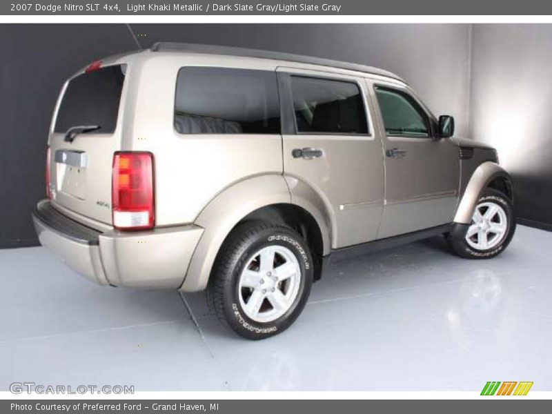 Light Khaki Metallic / Dark Slate Gray/Light Slate Gray 2007 Dodge Nitro SLT 4x4