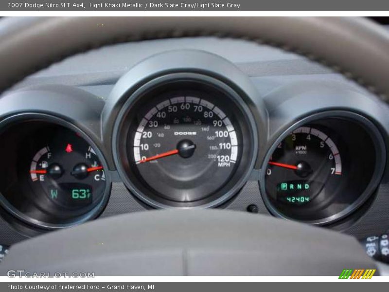 Light Khaki Metallic / Dark Slate Gray/Light Slate Gray 2007 Dodge Nitro SLT 4x4
