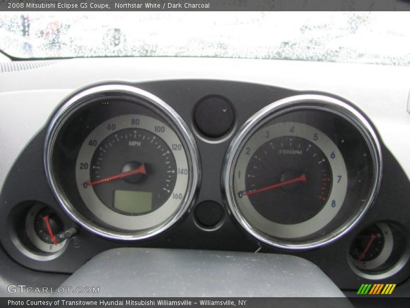 Northstar White / Dark Charcoal 2008 Mitsubishi Eclipse GS Coupe