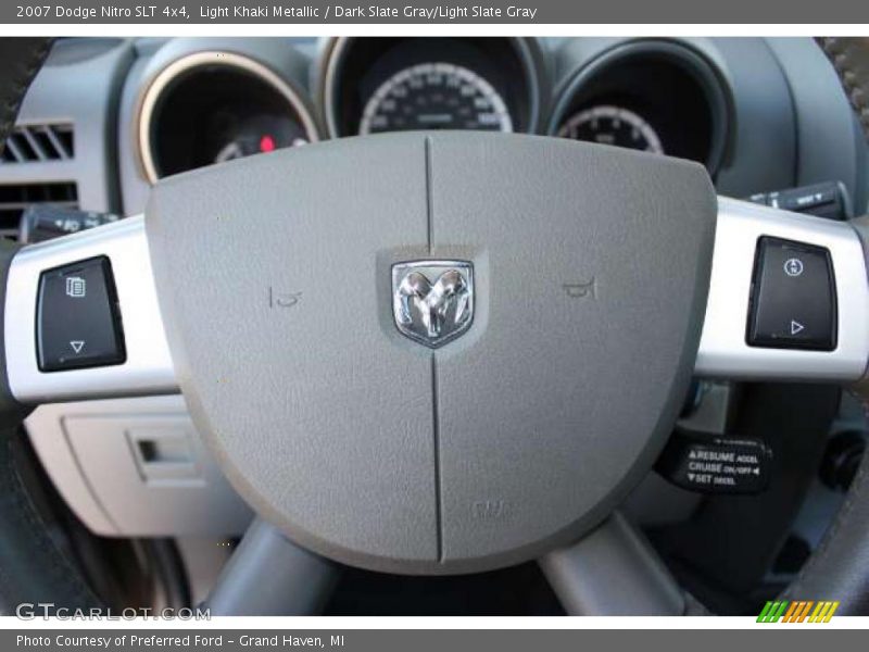 Light Khaki Metallic / Dark Slate Gray/Light Slate Gray 2007 Dodge Nitro SLT 4x4