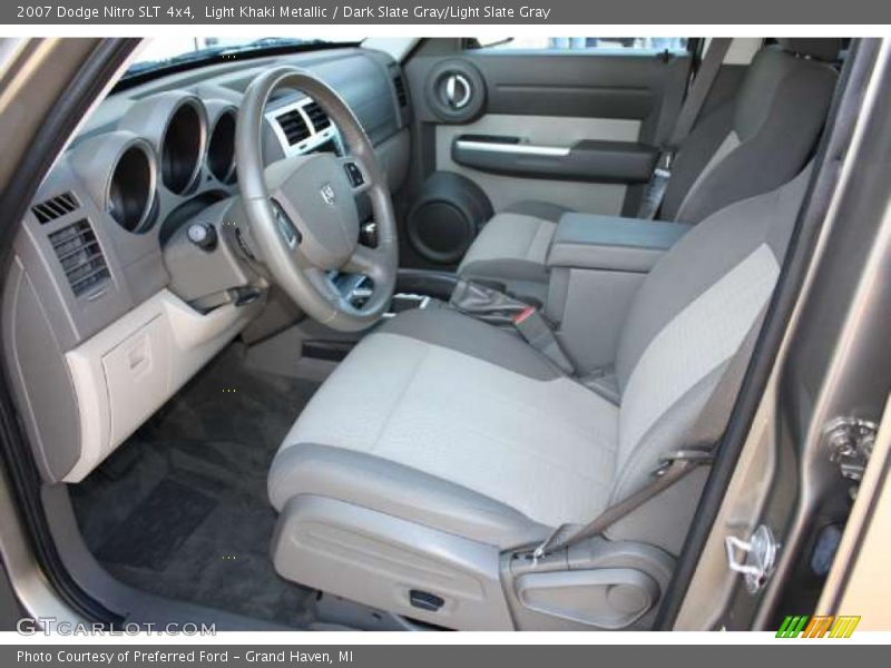 Light Khaki Metallic / Dark Slate Gray/Light Slate Gray 2007 Dodge Nitro SLT 4x4