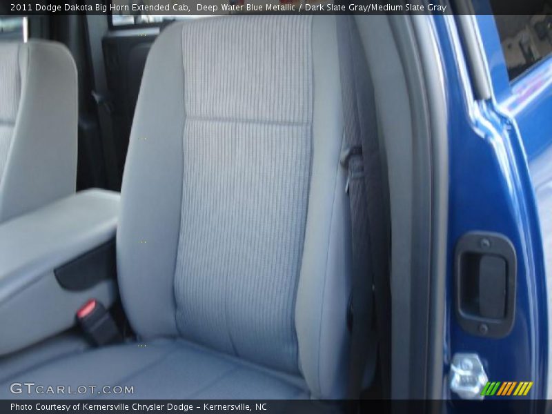 Deep Water Blue Metallic / Dark Slate Gray/Medium Slate Gray 2011 Dodge Dakota Big Horn Extended Cab