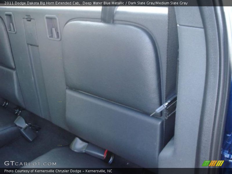 Deep Water Blue Metallic / Dark Slate Gray/Medium Slate Gray 2011 Dodge Dakota Big Horn Extended Cab