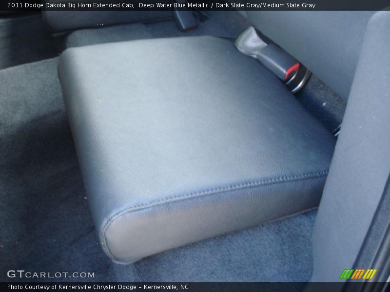 Deep Water Blue Metallic / Dark Slate Gray/Medium Slate Gray 2011 Dodge Dakota Big Horn Extended Cab