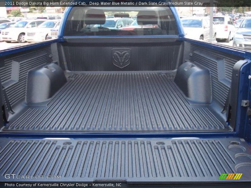 Deep Water Blue Metallic / Dark Slate Gray/Medium Slate Gray 2011 Dodge Dakota Big Horn Extended Cab