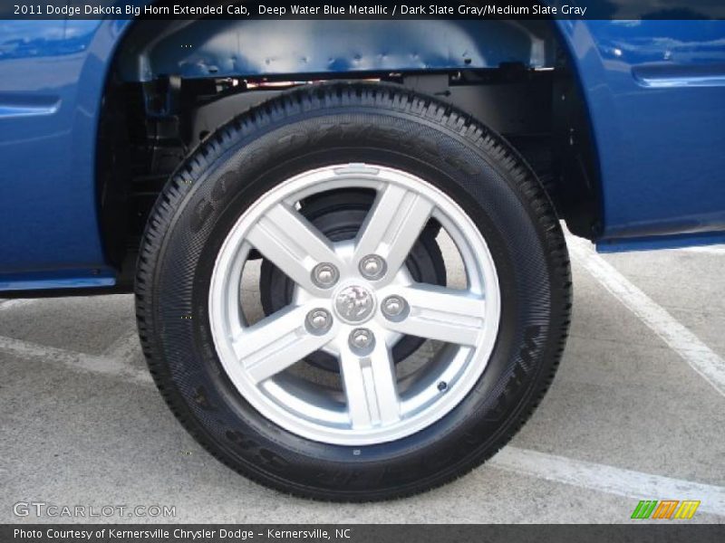 Deep Water Blue Metallic / Dark Slate Gray/Medium Slate Gray 2011 Dodge Dakota Big Horn Extended Cab