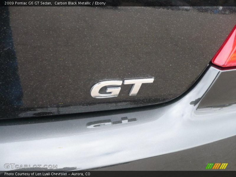Carbon Black Metallic / Ebony 2009 Pontiac G6 GT Sedan