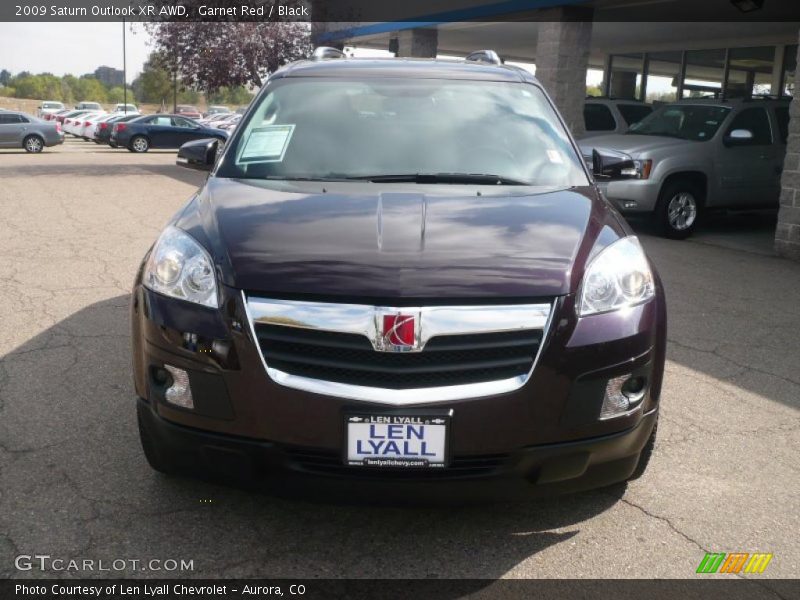 Garnet Red / Black 2009 Saturn Outlook XR AWD