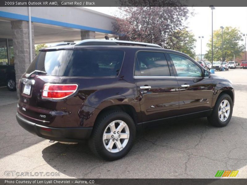 Garnet Red / Black 2009 Saturn Outlook XR AWD