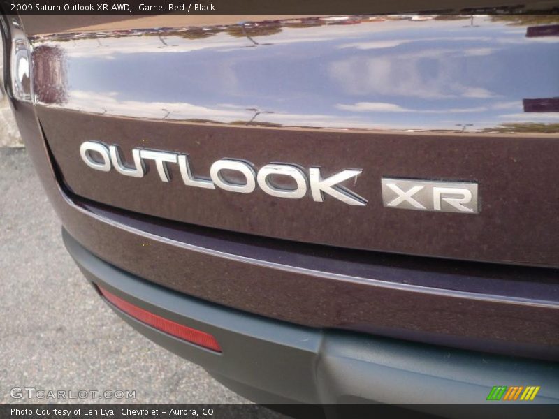 Garnet Red / Black 2009 Saturn Outlook XR AWD
