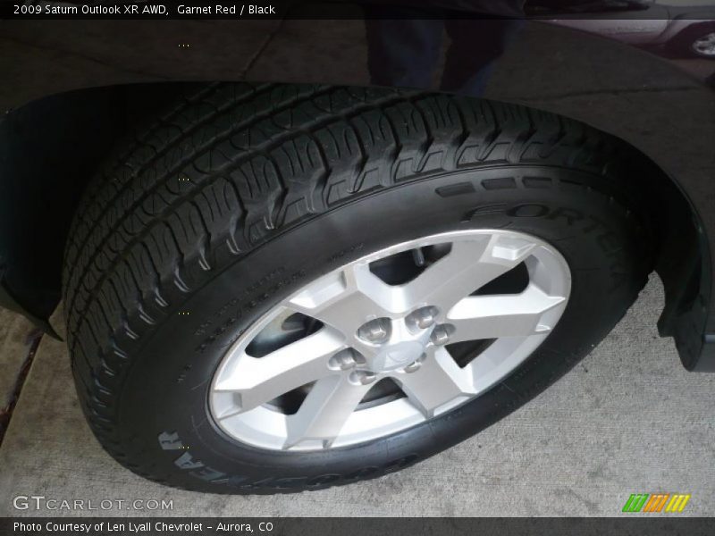 Garnet Red / Black 2009 Saturn Outlook XR AWD