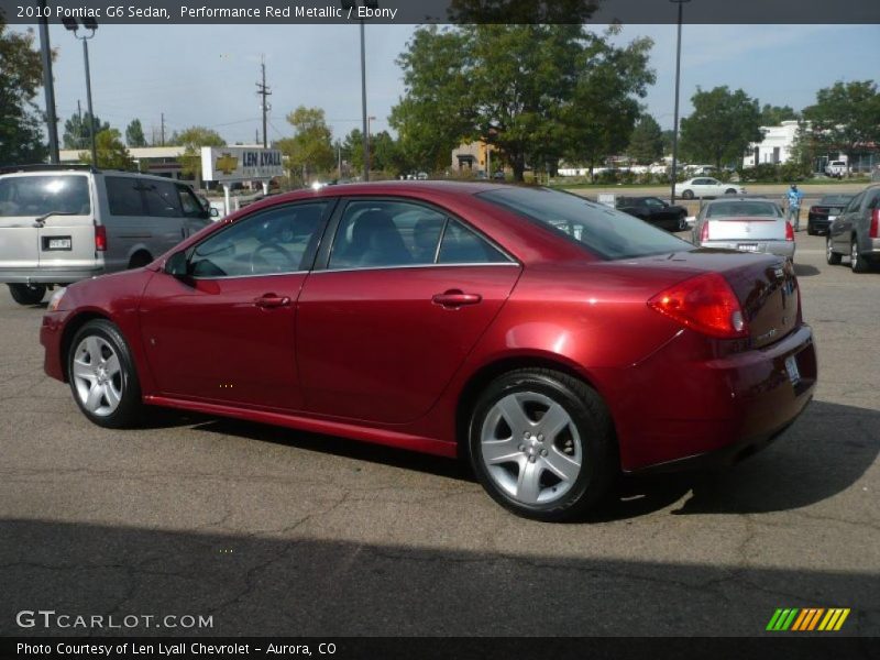 Performance Red Metallic / Ebony 2010 Pontiac G6 Sedan