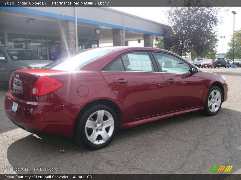 Performance Red Metallic / Ebony 2010 Pontiac G6 Sedan