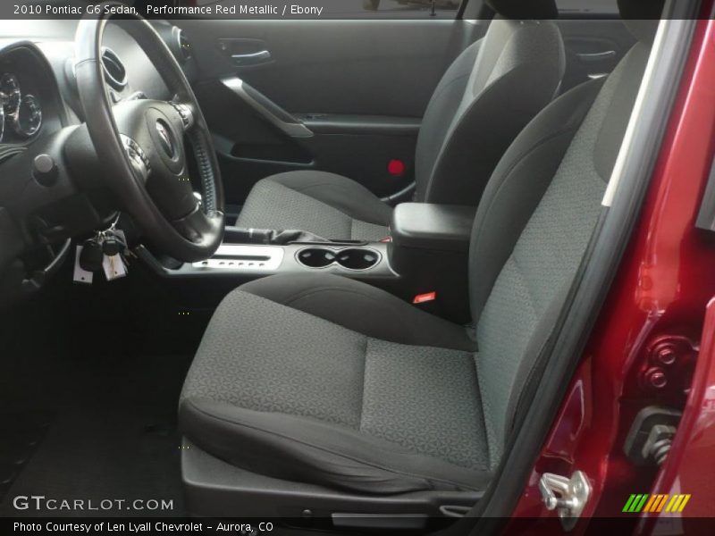 Performance Red Metallic / Ebony 2010 Pontiac G6 Sedan