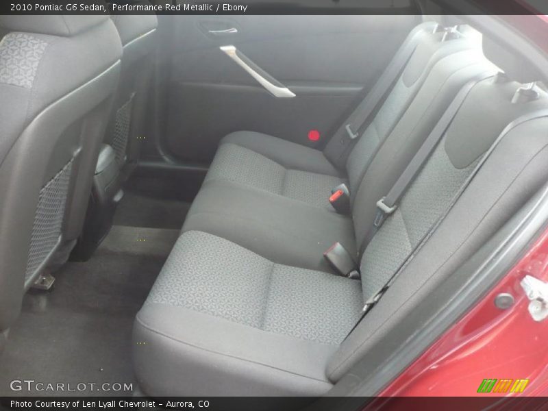 Performance Red Metallic / Ebony 2010 Pontiac G6 Sedan