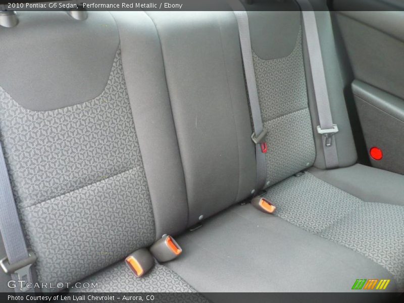 Performance Red Metallic / Ebony 2010 Pontiac G6 Sedan