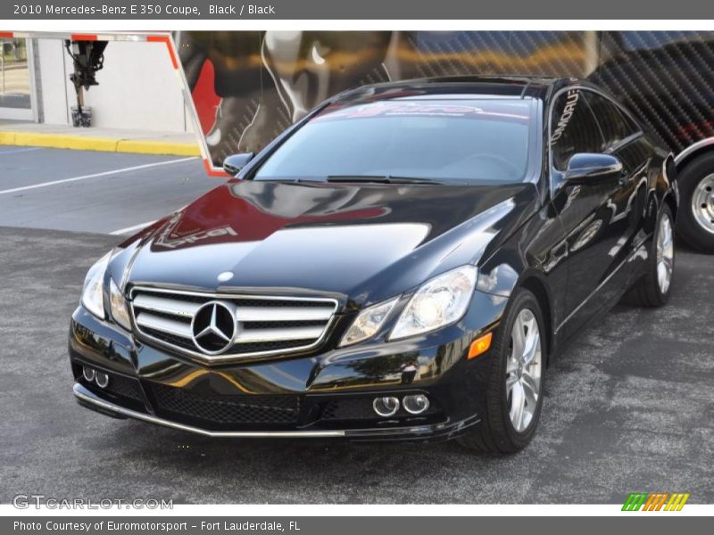 Black / Black 2010 Mercedes-Benz E 350 Coupe