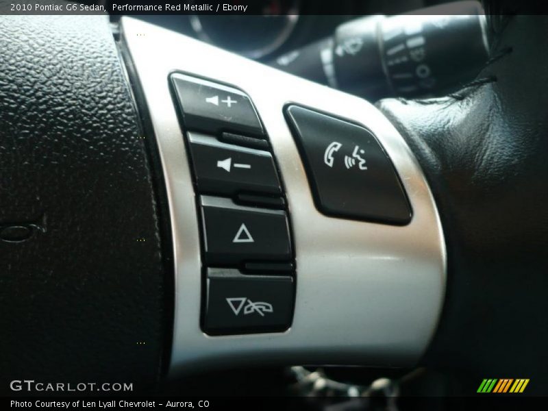 Performance Red Metallic / Ebony 2010 Pontiac G6 Sedan