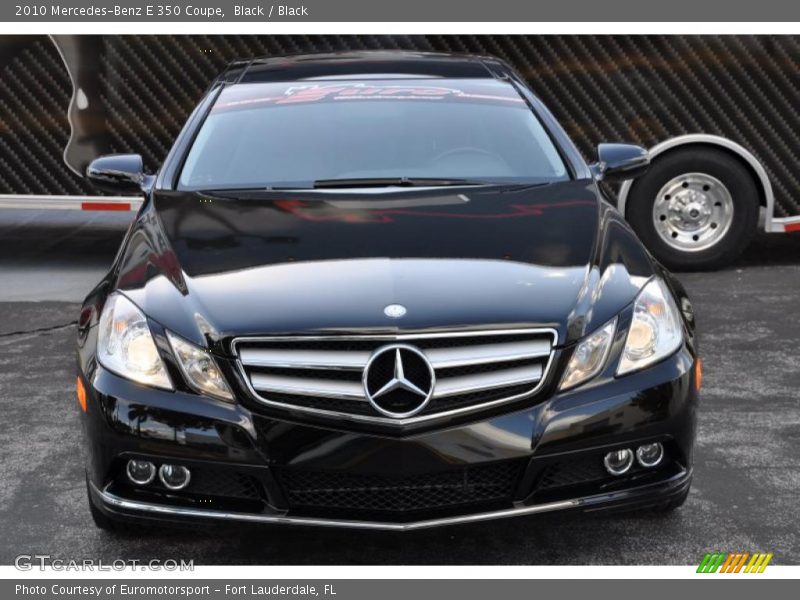 Black / Black 2010 Mercedes-Benz E 350 Coupe