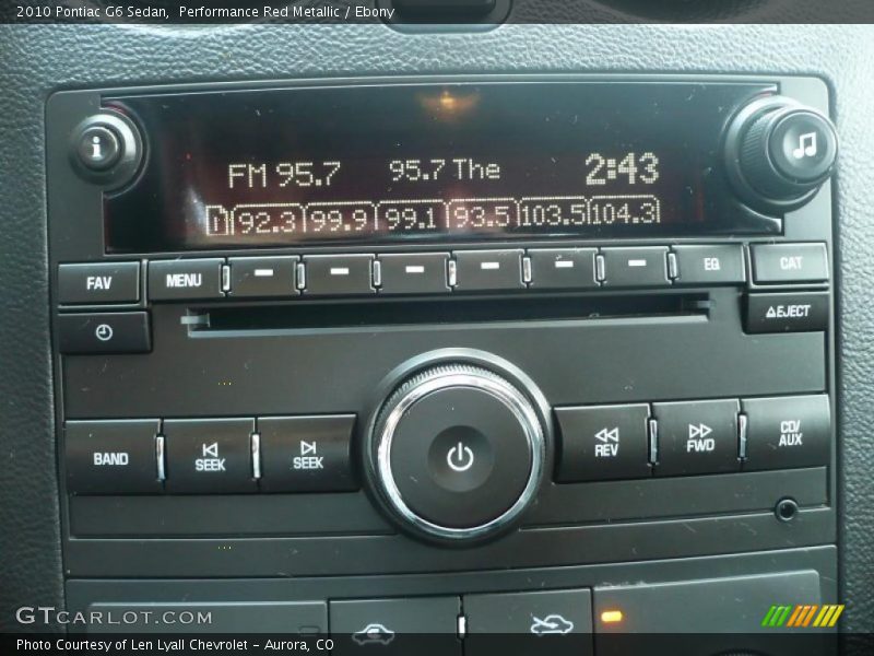 Performance Red Metallic / Ebony 2010 Pontiac G6 Sedan