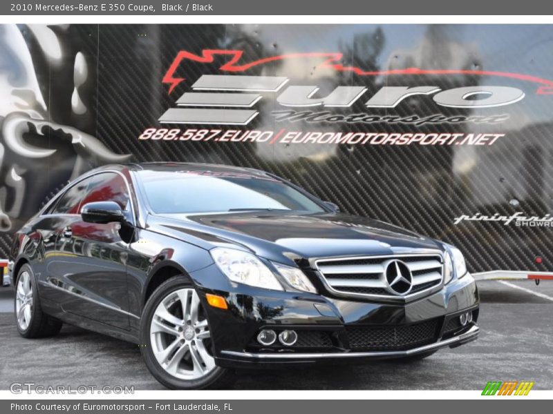 Black / Black 2010 Mercedes-Benz E 350 Coupe