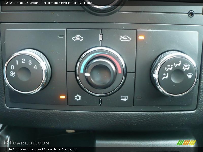 Performance Red Metallic / Ebony 2010 Pontiac G6 Sedan