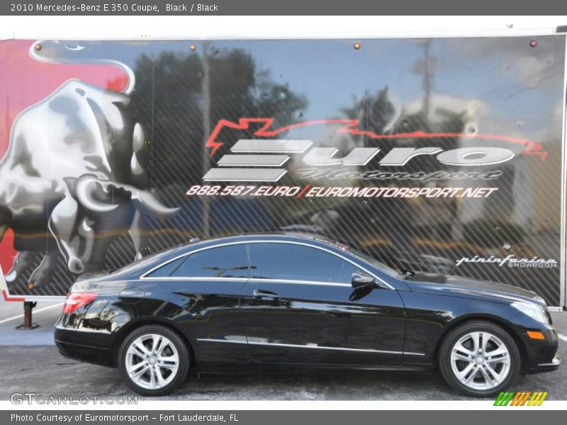 Black / Black 2010 Mercedes-Benz E 350 Coupe