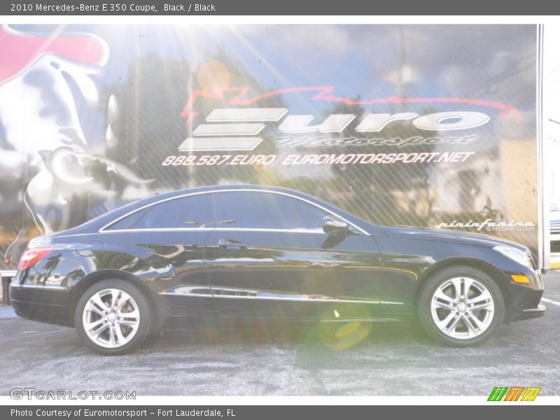 Black / Black 2010 Mercedes-Benz E 350 Coupe