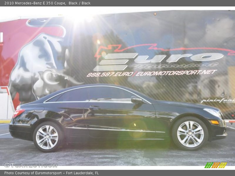 Black / Black 2010 Mercedes-Benz E 350 Coupe