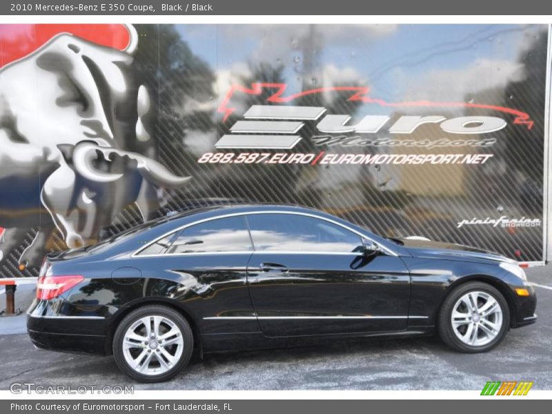 Black / Black 2010 Mercedes-Benz E 350 Coupe
