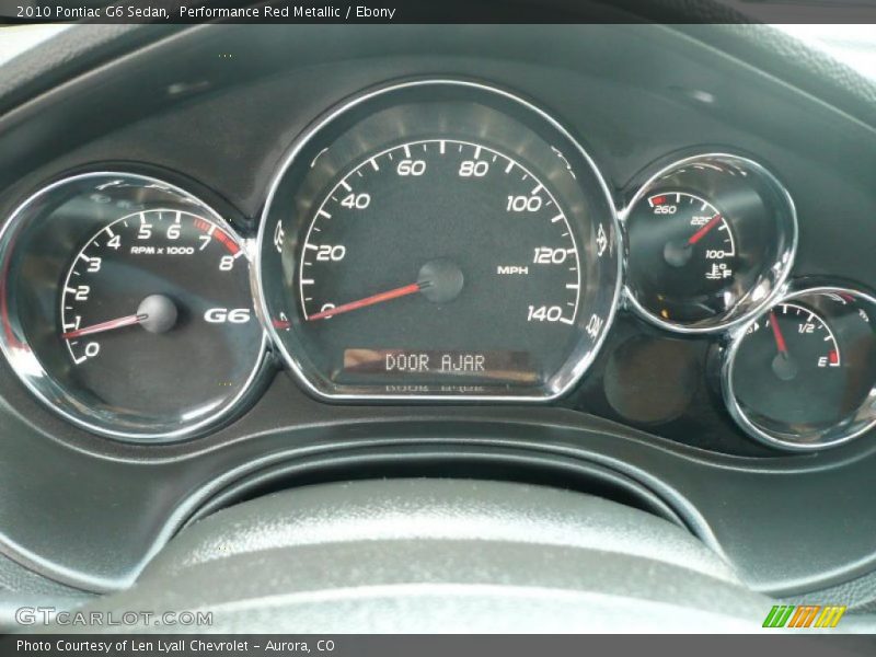 Performance Red Metallic / Ebony 2010 Pontiac G6 Sedan